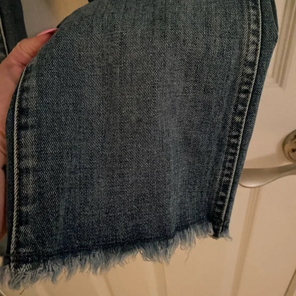 Madewell 10” High Riser Demi Boot Frayed Hem Jeans - Picture 5 of 16